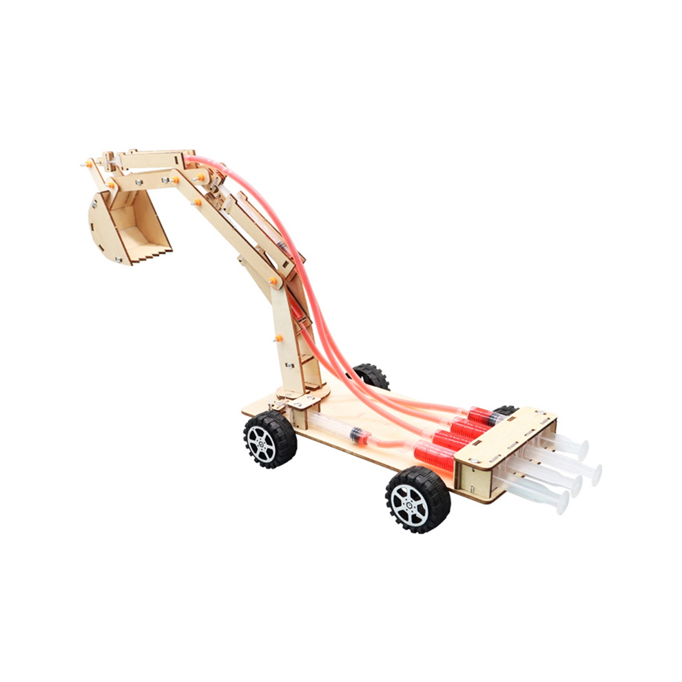 Photos - Educational Toy Hydraulic Excavator DIY Student Wooden Science and Education Toys