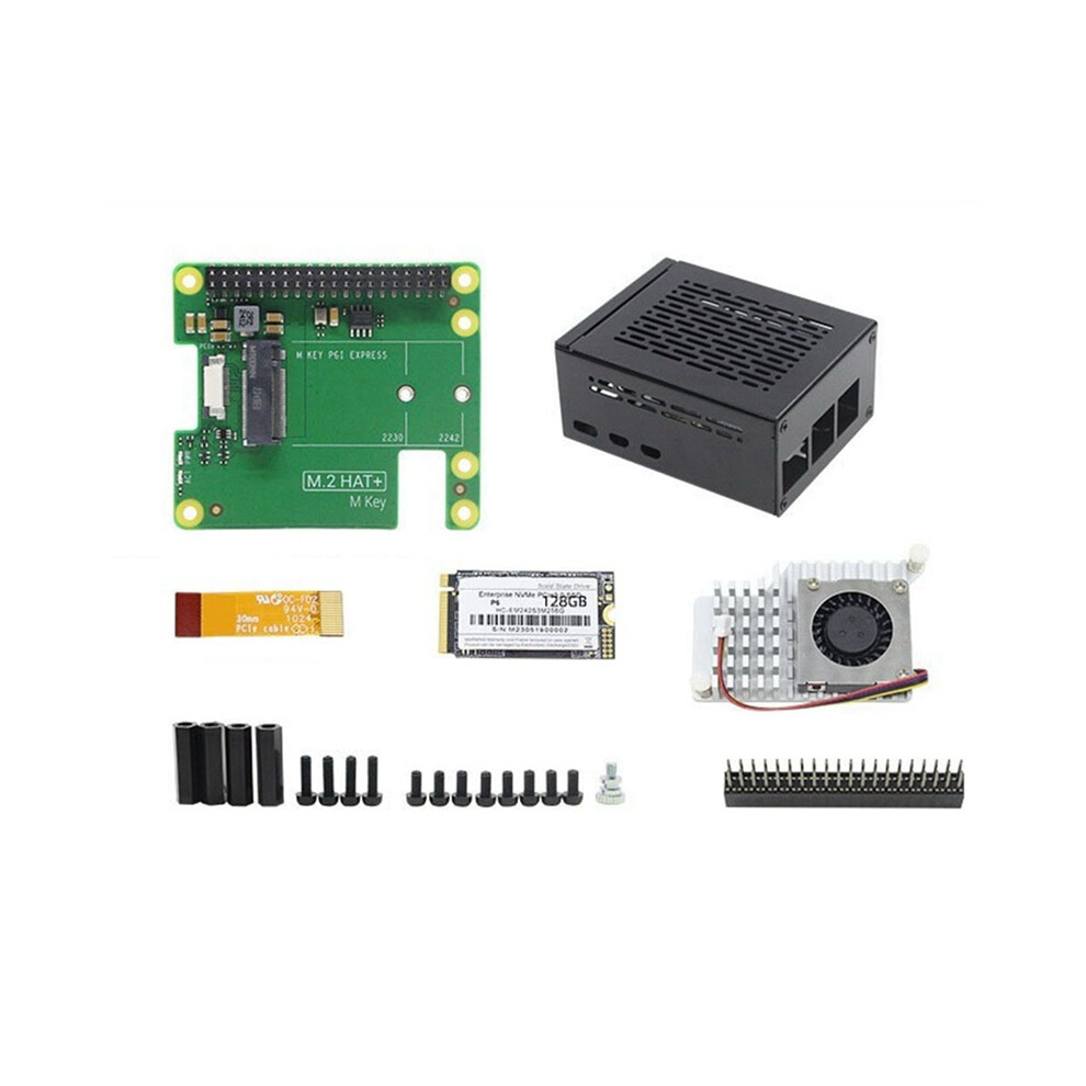 Pcie To M.2 Hat+For 5 Gen2 Gen3 Nvme Ssd 128Gb 4853123781822