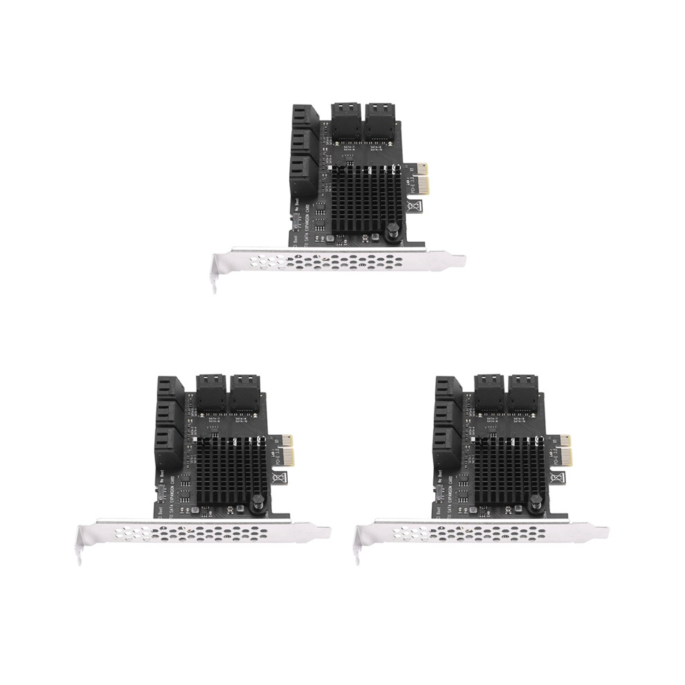 10 Port Sata 3.0 To Pcie X1 Expansion Card Pci Express Adapter 4853123781594