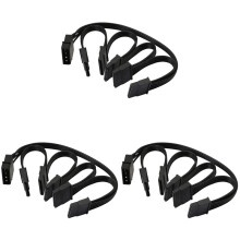 4Pin IDE 1 to 5 SATA 15Pin Hard Drive Power Supply Splitter Cable