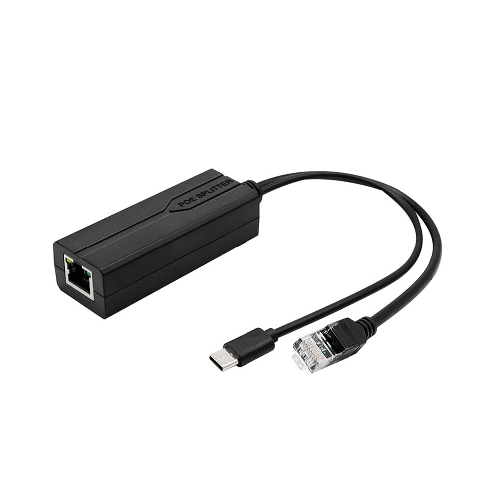 100M 48V To 5V 2.4A Poe Splitter Isolated Type-C Power Supply Module 4853123787626