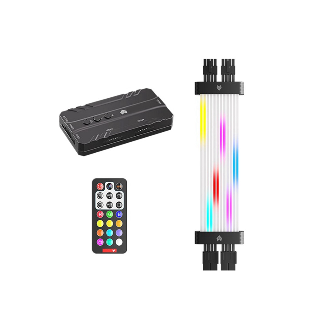 8Pin Argb Graphics Card Power Supply Cable Rgb Psu Black 4853123796253
