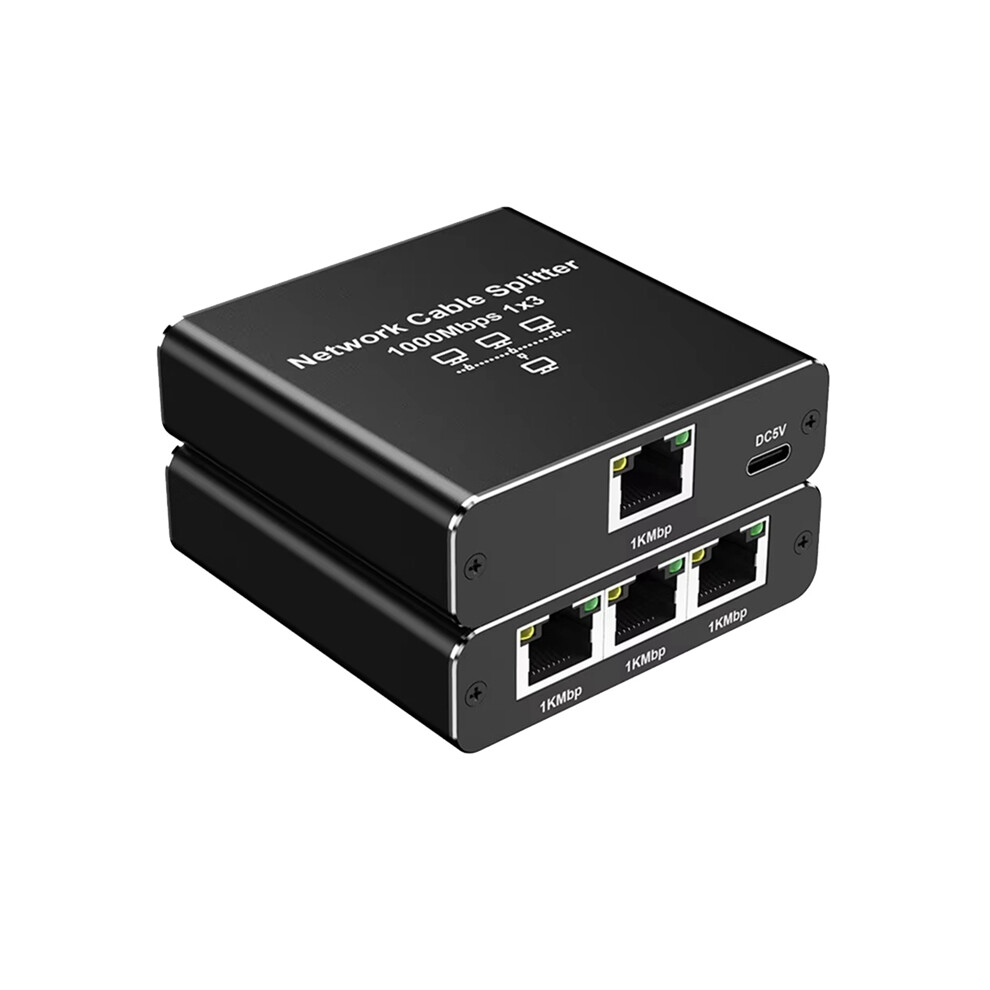 Ethernet Adapter Lan Internet Splitter Gigabit Switch 1 To 3 4853123792576