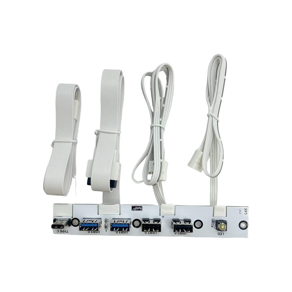 Usb 3.0 Front Panel Io For Desktop Computer Chassis White 4853123791715