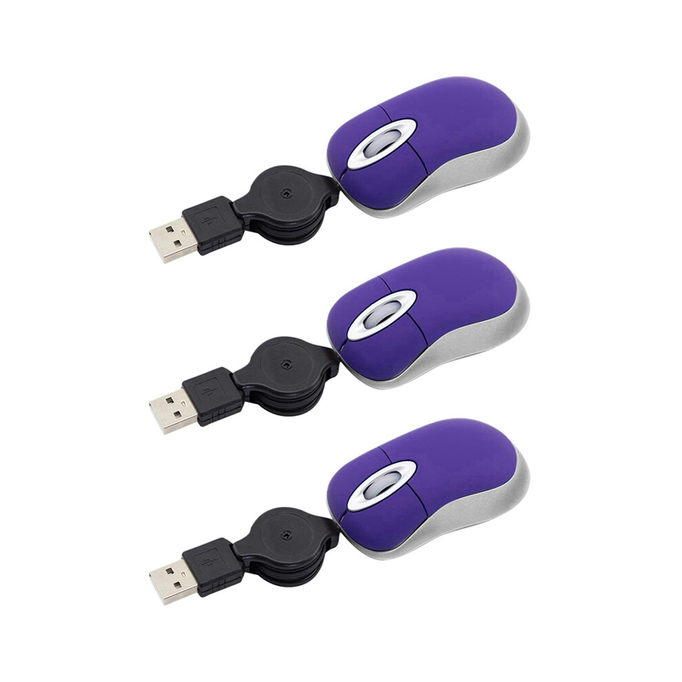 Photos - Mouse Mini USB Wired  Retractable Tiny Small 1600 DPI Optical