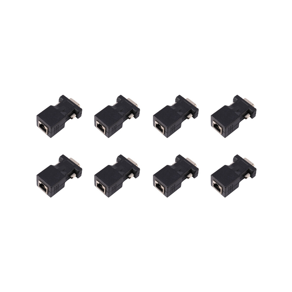 Vga Extender Male To Lan Cat5 Cat6 Rj45 Network Cable Adapter 4853123798578