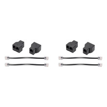 2PCS RJ11 Telephone Cable Splitter 6P4C 2 Ports Adapter