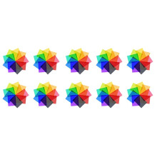9Pcs Gel Light Filter for Film,Video,Photo,Stage (Multicolor)