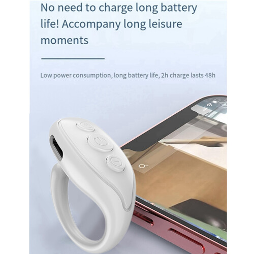 Bluetooth Fingertip Remote Control Ring Selfie Photo Page Turner 2