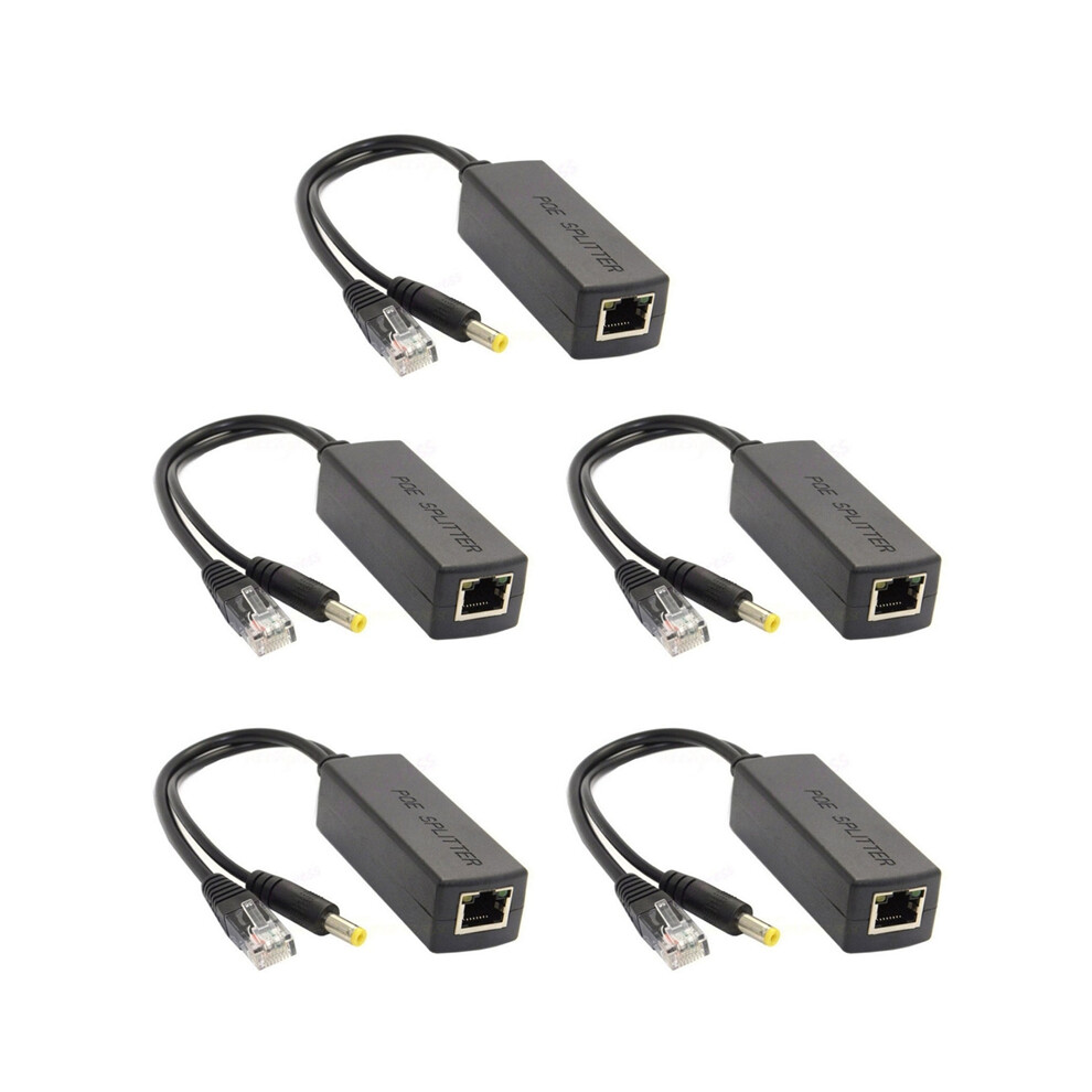 Gigabit Mini Poe Splitter 10/100/1000Mbps Poe Black 4853123710341