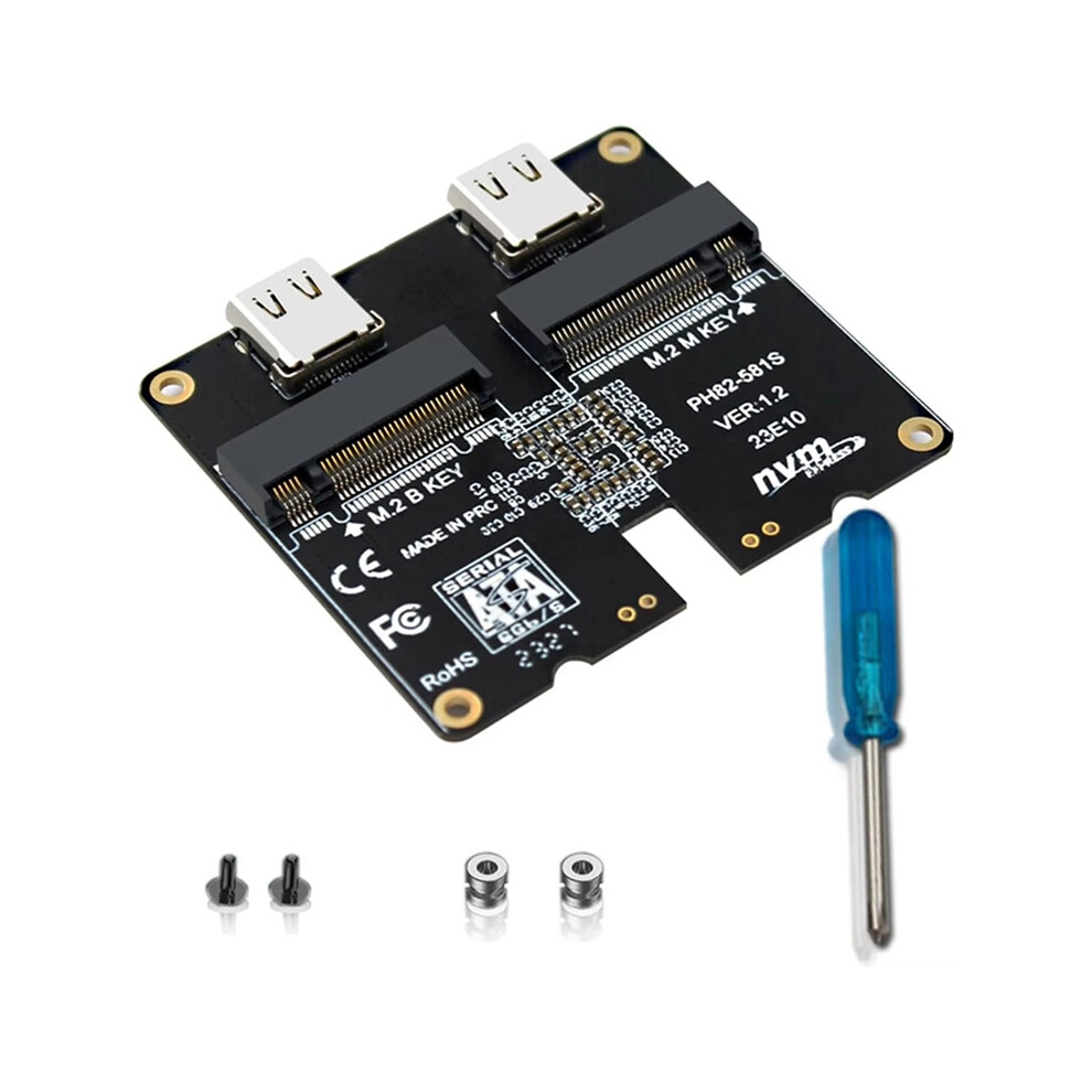 Nvme/Sata Usb3.1 Gen2 Adapter Card With Jms581 Chip 1000Mb/S 4853123716718