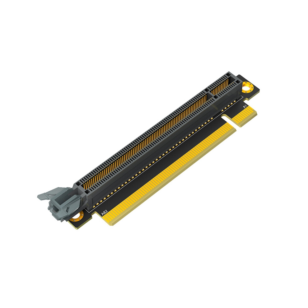 Pci-E 16X 3.0 90 Degree Reverse Male To Female Riser Card For 1U Black 4853123726311