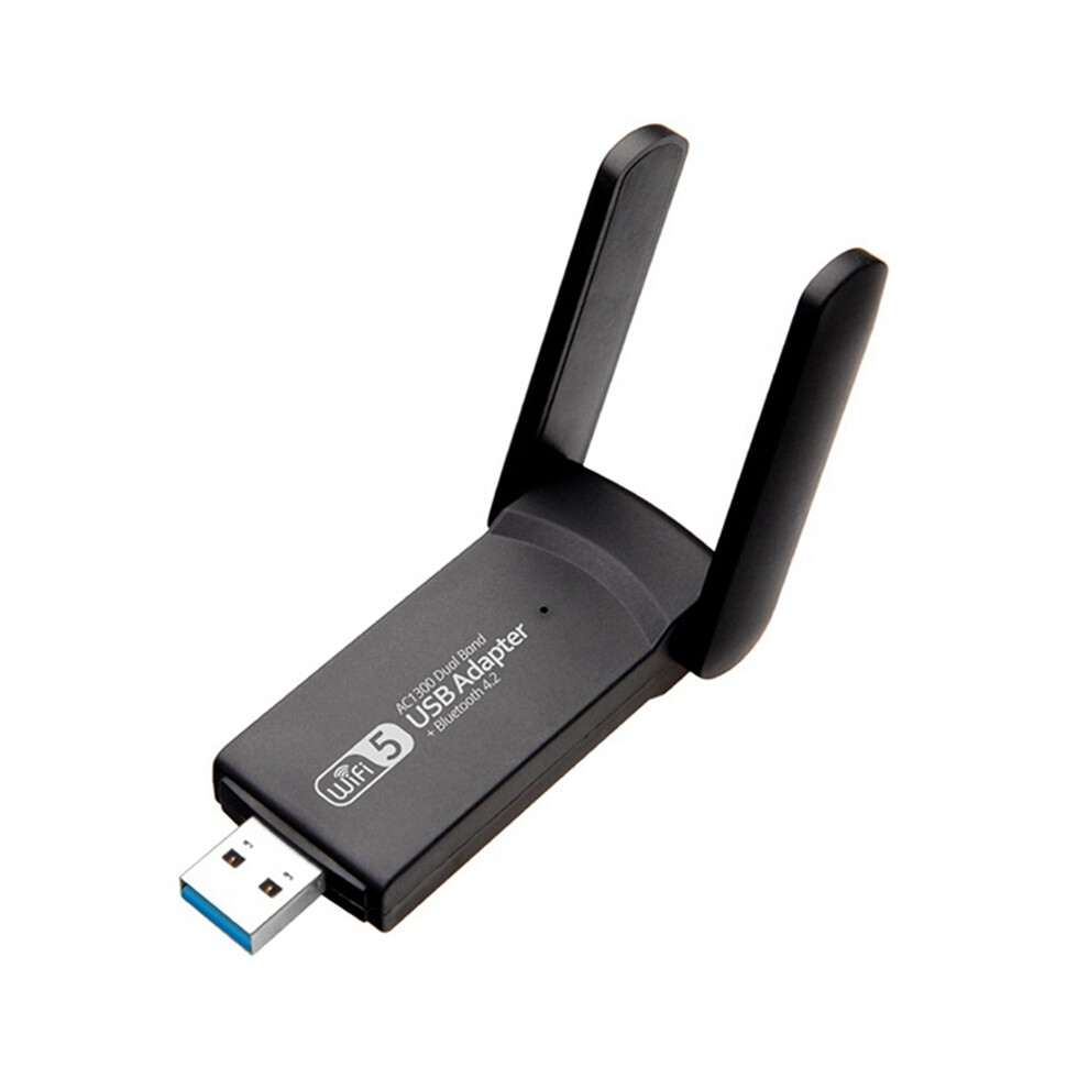 Photos - Wi-Fi Adapter USB WiFi Adapter 2.4G & 5G Dual Band 2-In-1 Wireless Network Card