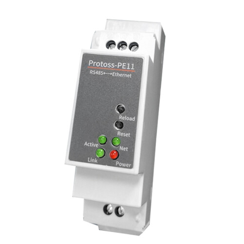 DIN-Rail Serial Port RS485 to Ethernet Converter Server