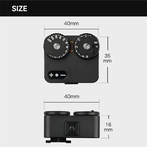 Light Meter II Cold Shoe for DSLR Film Camera (Silver) 2