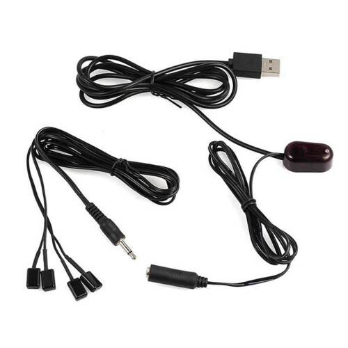 IR Extender 1Pc Receiver + 4Pc Emitter Emitters Repeater Kit 2