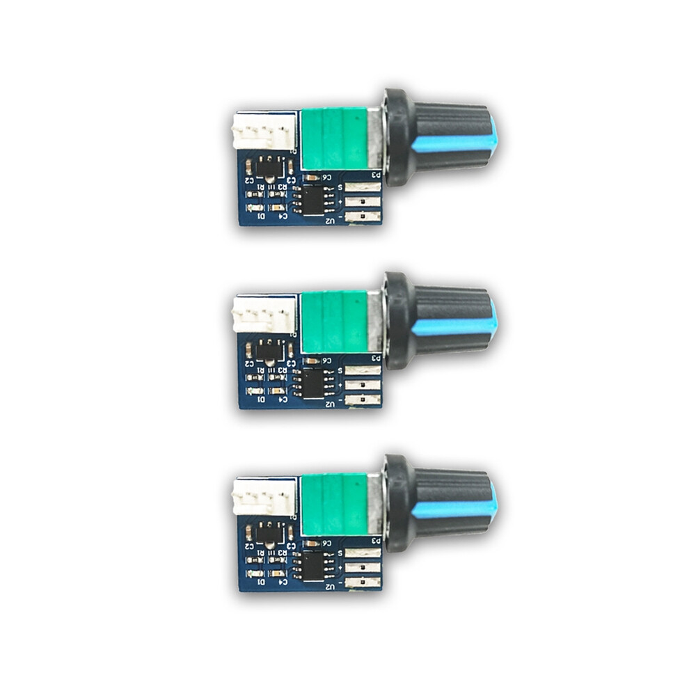 Photos - Computer Cooling 3PCS Computer Case Fan Governor PWM Speed Controller 12V Single Way