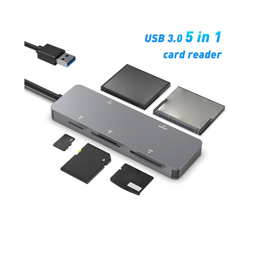 Usb 3.0 Cfast//Xd/Sd/Tf 5 In 1 Card Reader 5Gbps For Pc Laptop 4853123733036