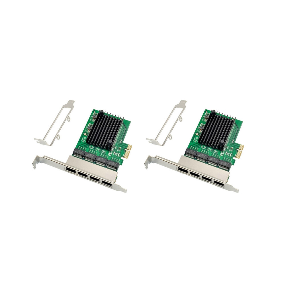 Rj-45 4-Port Ethernet Server Adapter Gigabit Network Card Pci-E X1 4851802982416