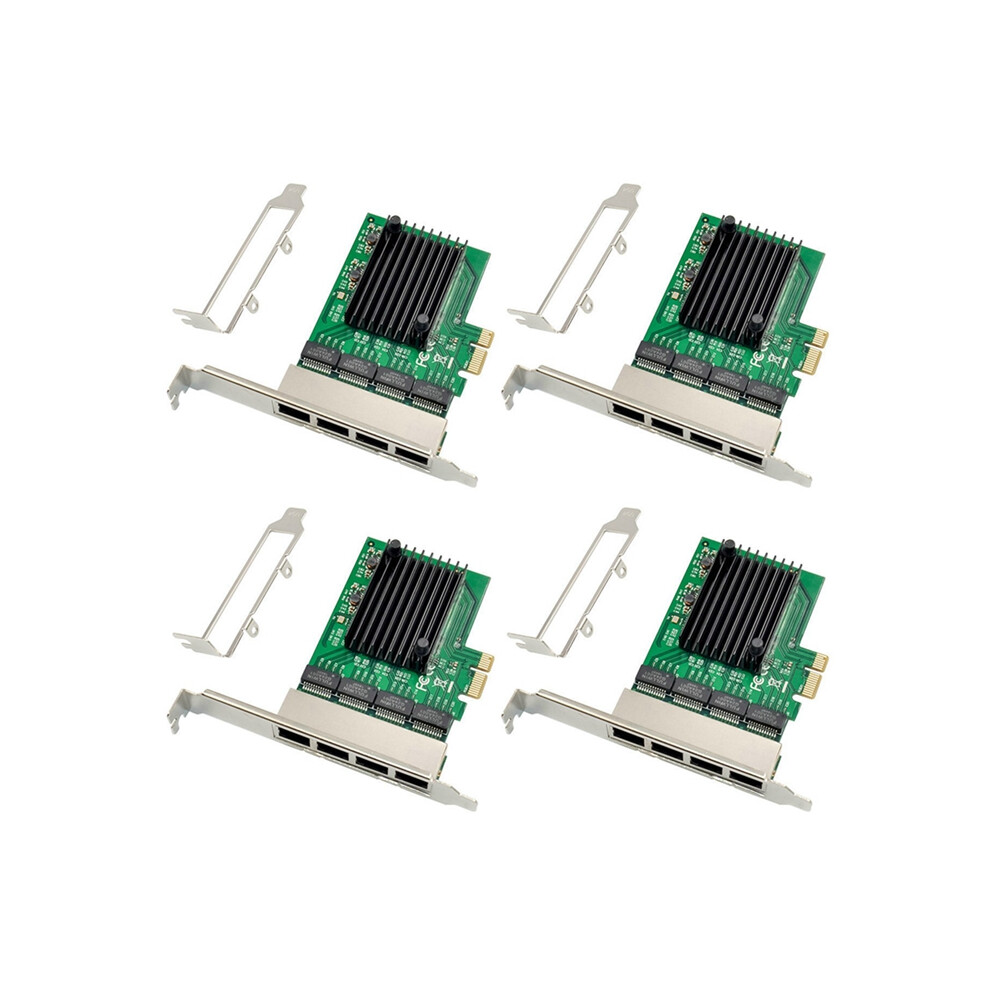 Rj-45 4-Port Ethernet Server Adapter Gigabit Network Card Pci-E X1 4853123732091