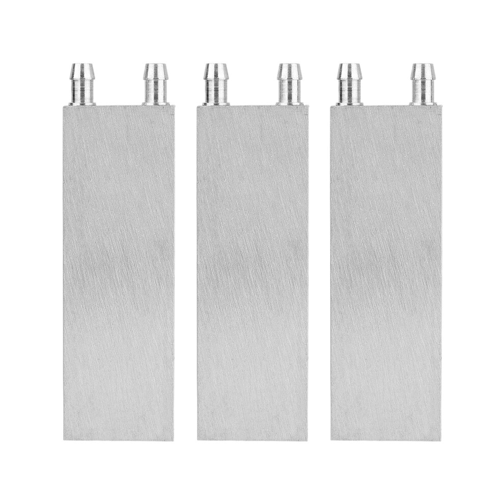 Aluminum Water Cooling Block 80X40x12mm For Computer Cpu Radiator Silver 4851802986162
