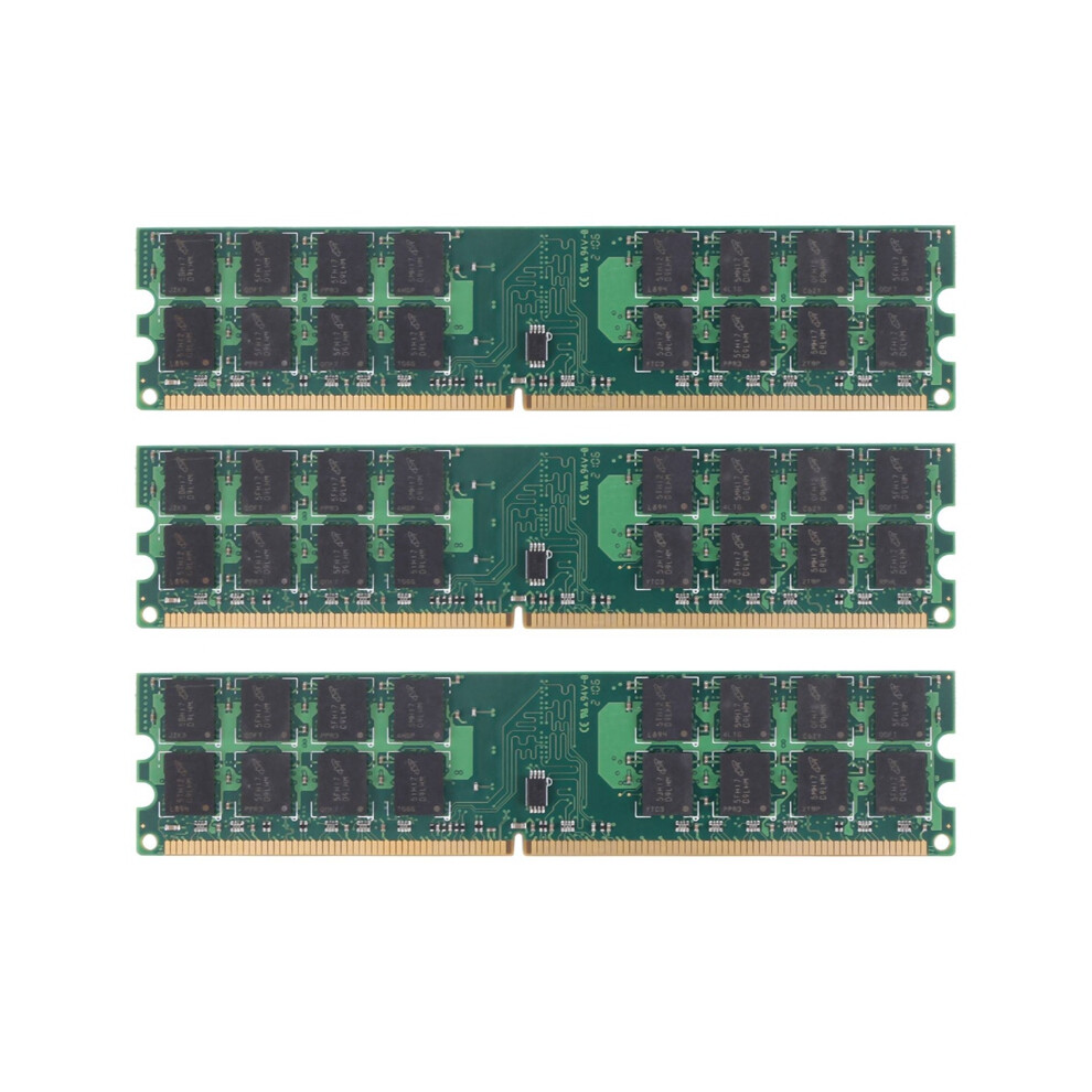 3X Ram Ddr2 4Gb 800Mhz Pc2-6400 Memory For Desktop 4851802984175