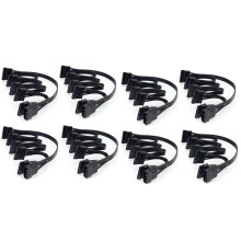 8X 4Pin IDE to 5-Port Power Cable Molex SATA 18AWG For HDD SSD PC