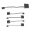5Pcs IDE to 3 Pin Fan Power Cable PC Cooling Convertor 4