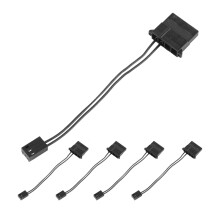 5Pcs IDE to 3 Pin Fan Power Cable PC Cooling Convertor