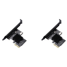 2X PCI-E to USB3.1 A-Key Gen2 Front Type-E Expansion Card