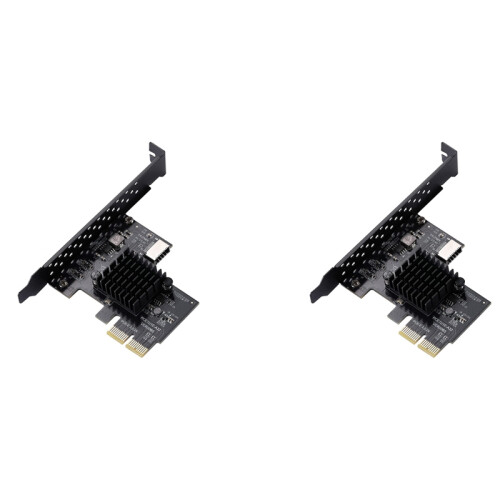 2X PCI-E to USB3.1 A-Key Gen2 Front Type-E Expansion Card