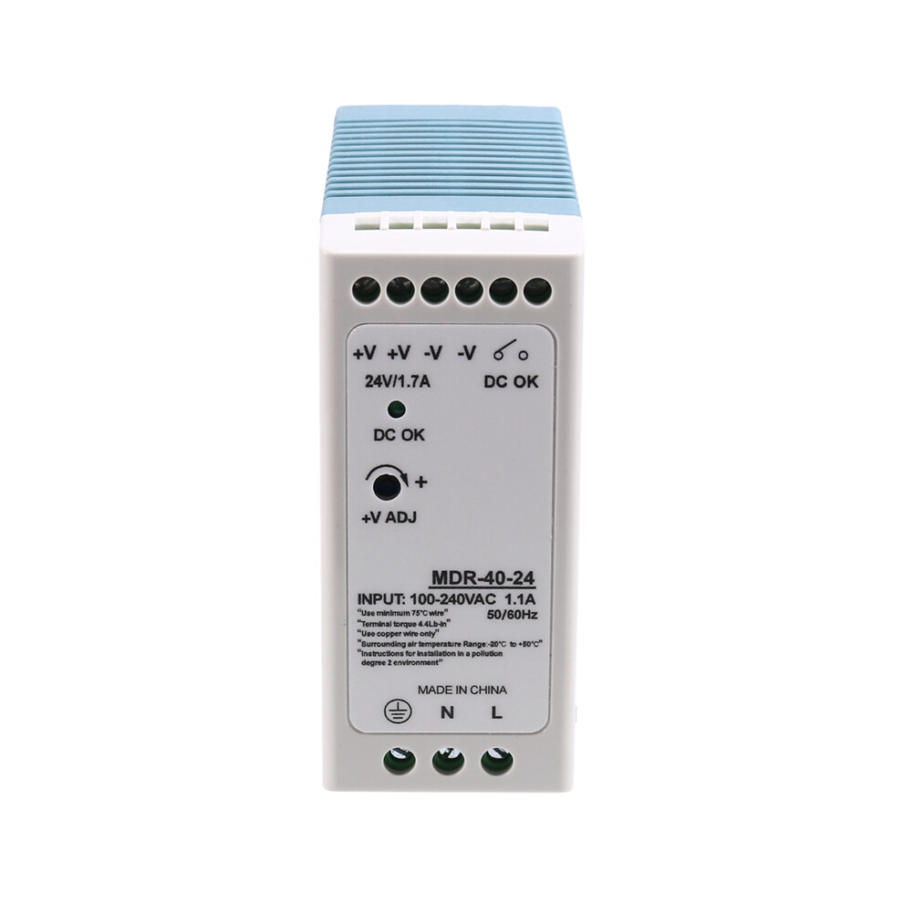 Mdr-40-24V 24V 40.8W Din Rail Power Supply 4851802996963
