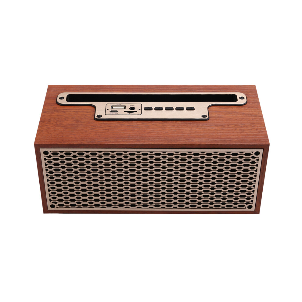 Retro Bluetooth Speaker Wireless Home Subwoofer Remote Sound 4851802994587