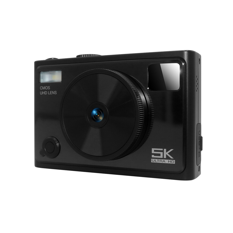 5K Digital Camera for Photography Front and Rear Dual Lens Black-image-OPC-PK29HFD-NEW