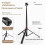 Extendable Tripod Portable Adjustable Light Stand with 1/4 Screws 3