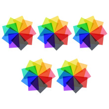 9Pcs Gel Light Filter for Film,Video,Photo,Stage (Multicolor)