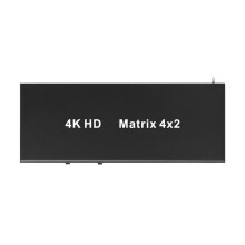 -Compatible Matrix 4X2 Switch Splitter 4K 30Hz with Audio EU Plug