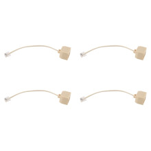 Telephone RJ11 Male Line to Double Filter Splitter Adapter