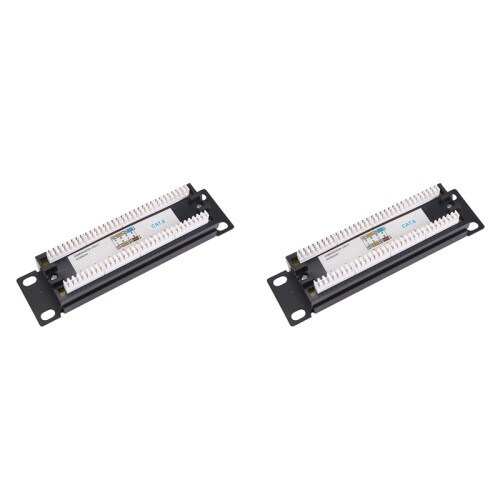 CAT6 8 Ports Patch Panel Rack Network 10Inch 1U with RJ45 Socket 1