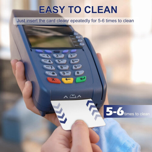 CR80 Card Reader Cleaning Cards, 50PCS Dual Side Cleaner 2