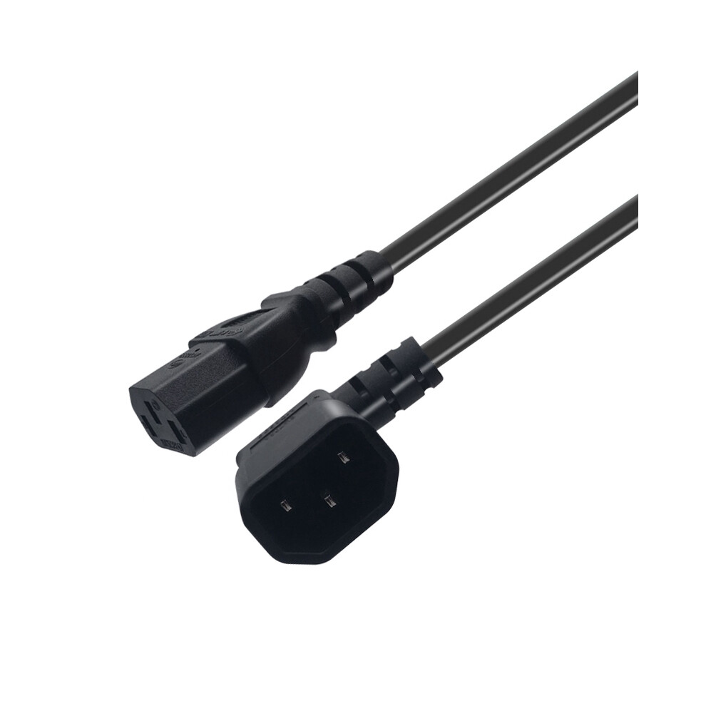 Right Angled Iec 320 C14 Male To C13 Female Cord,C14 C13(0.6M) 4851802908515