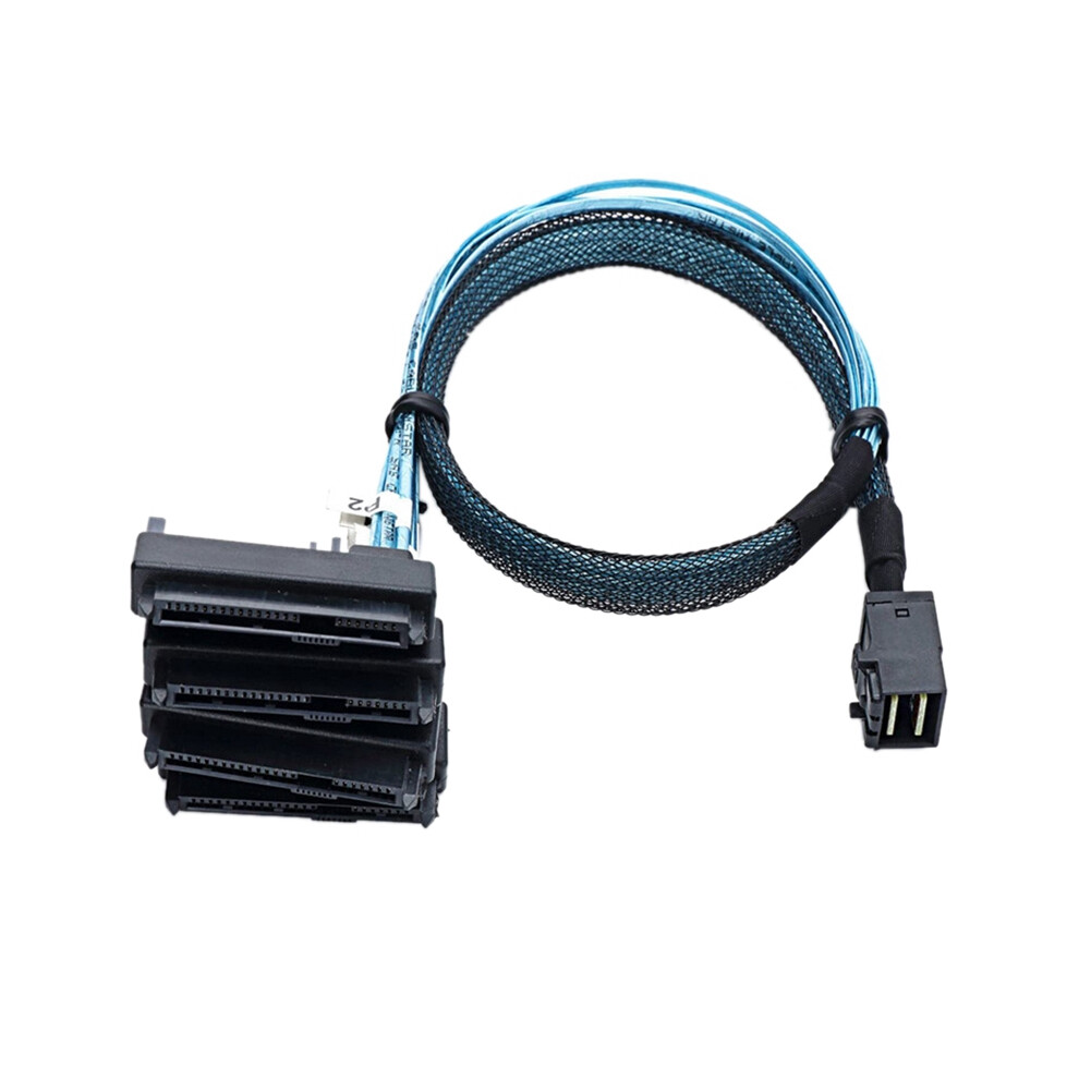 Sas Sff-8643 To 4X29pin Sff-8482 Hard Disk Server Cable 3.33Tf/1M 4851802908041