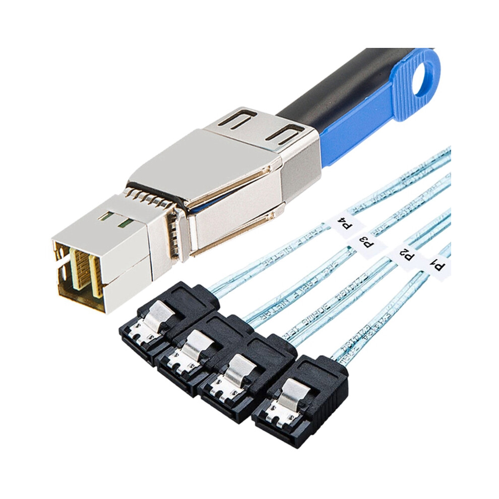Mini Sas Hd Sff-8644 To 4 X Sata 7Pin Hard Disk Cable 12Gbps Server 4851802908065