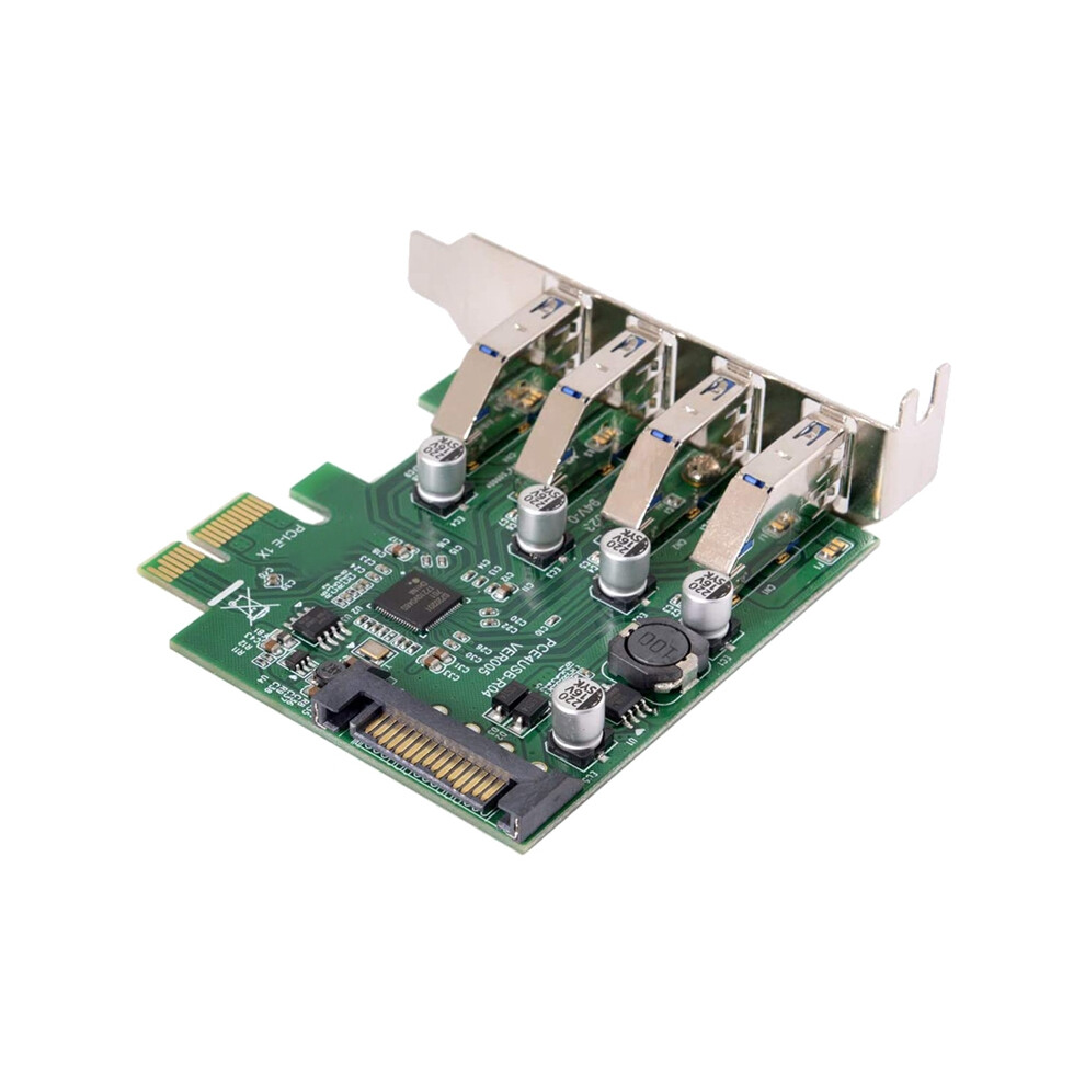 Low Profile 4 Ports Pci-E To Usb 3.0 Hub Pci Express Expansion Card 4851802907839