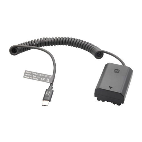 NP-FZ100 NP FZ100 Dummy Battery Type-C Spring Cable 2