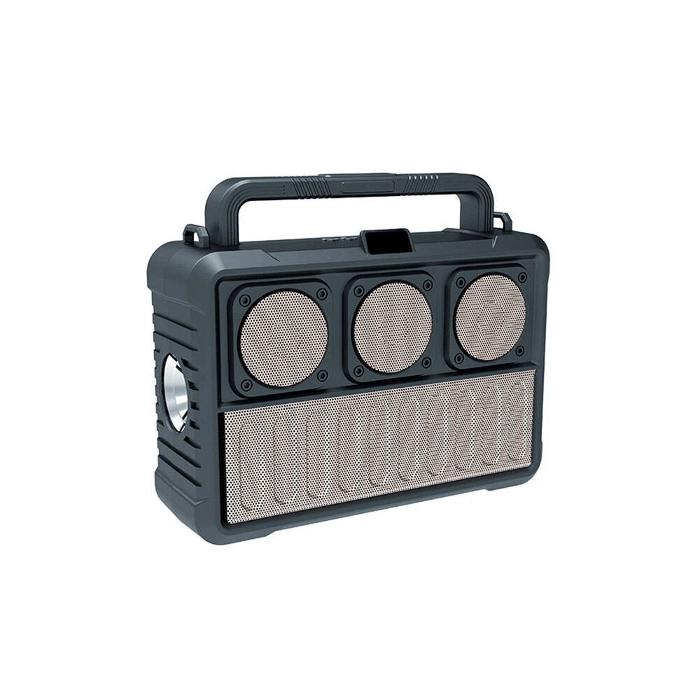 Solar Wireless Bluetooth Speaker Protable Fm Radio Speakers Gold 4851802912369