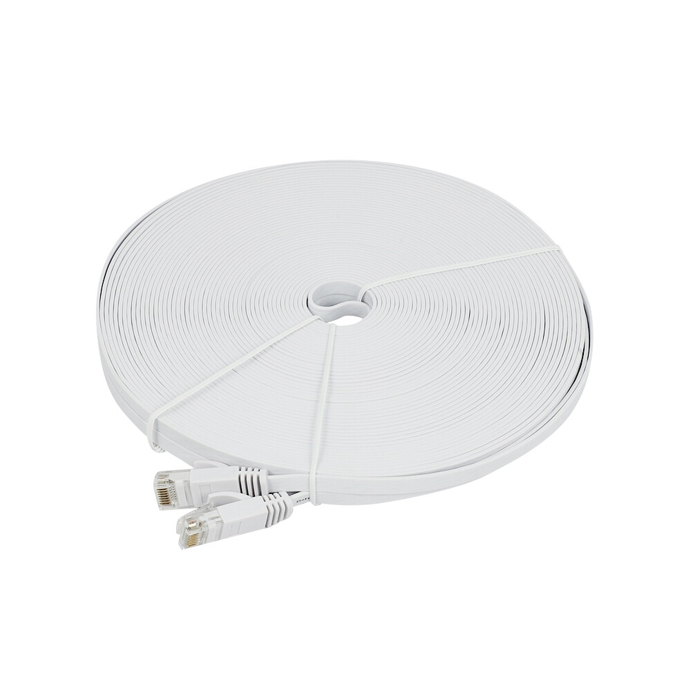 Cat6 Ethernet Cable 100 Ft (30 Meters) Flat Slim Long Lan Patch Cords 4851802909826