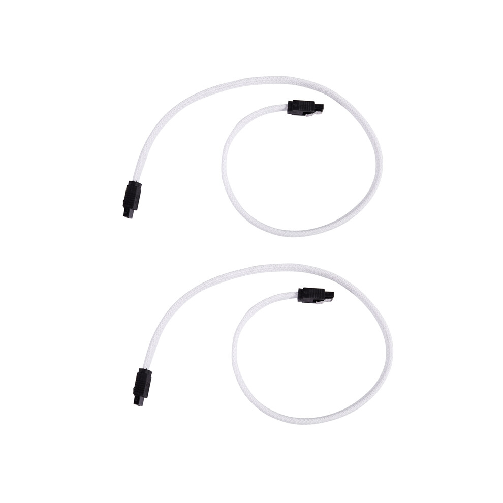 50Cm Sata 3.0 Iii Sata3 7Pin Data Cable 6Gb/S Ssd Cables(White) White 4851802907778