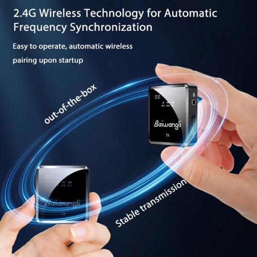 SX39 Wireless Lavalier Microphone for DSLR Camcorder IOS 2