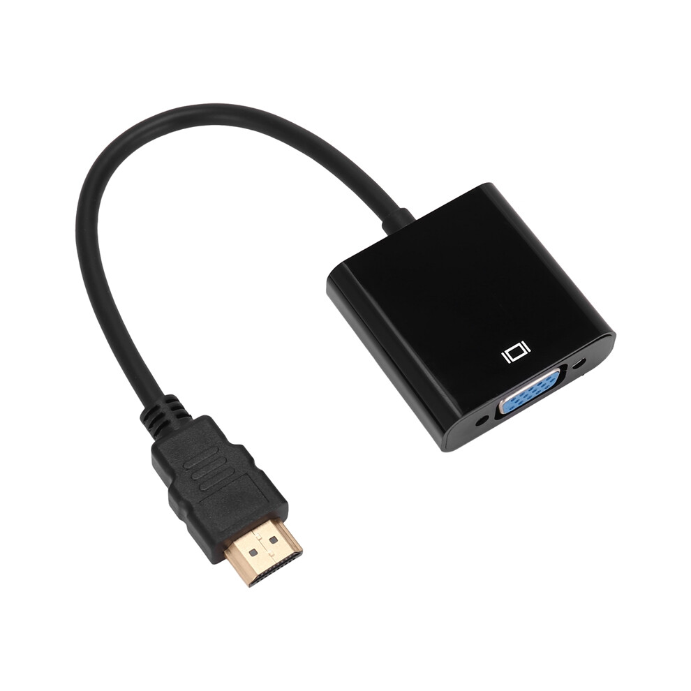 To Vga Male Rgb Female Adapter 1080P (Black) Black 4851802916244